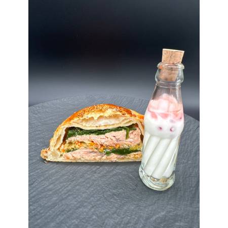 A LA CARTE - La pithiviers de saumon épinards