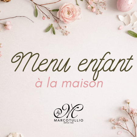 MENU DE PÂQUES EN LIVRAISON - ENFANT - 4 et 6 Avril 2026